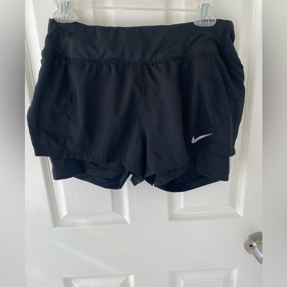 Nike Women's Eclipse 2 in 1 Black Running Shorts
